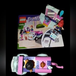 Lego friends cat grooming car set complete with book without box